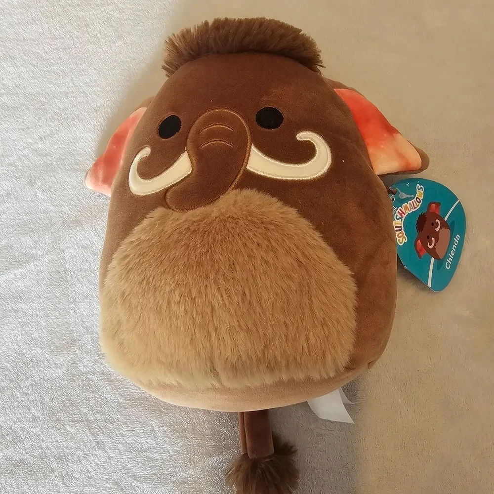 NWT Squishmallows Brown and Cream Mammoth Chienda